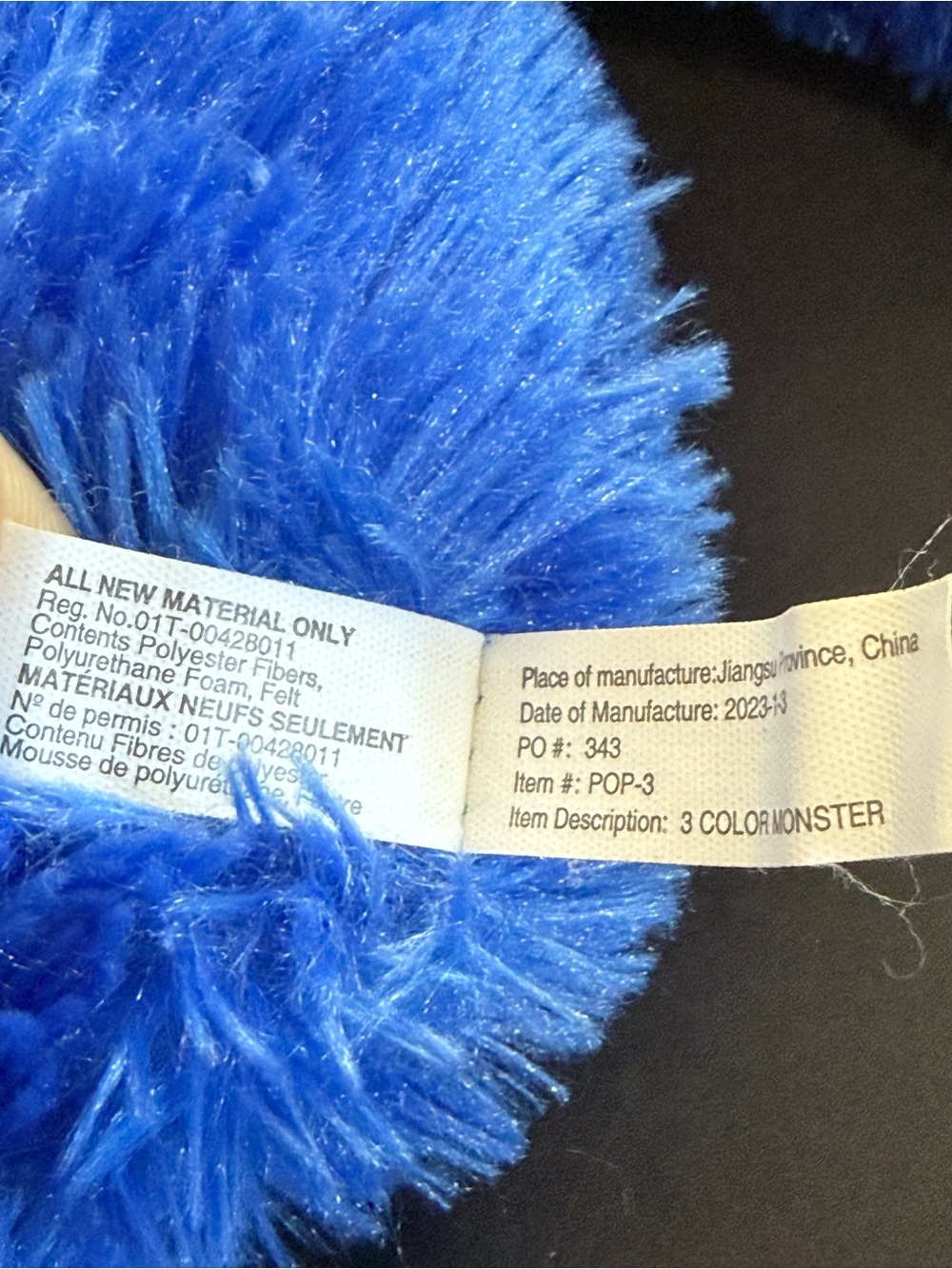 Poppy Playtime Huggy Wuggy Monster Plush Toy 21" - Blue - Picture 2 of 6